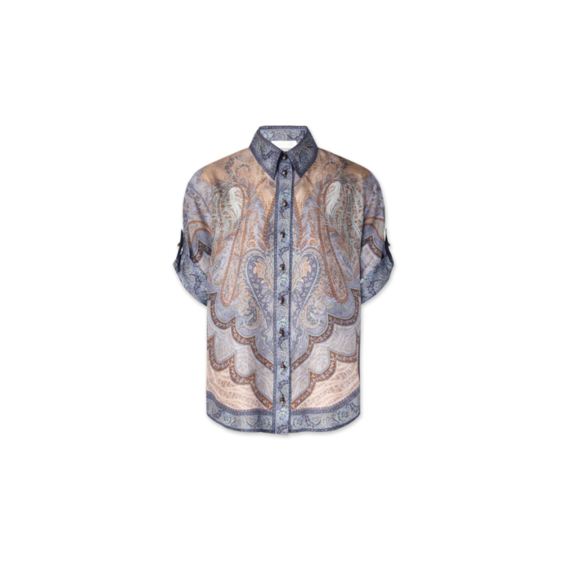 ZIMMERMANN WANDERLUST SHORT SLEEVE SHIRT 8624TRS262